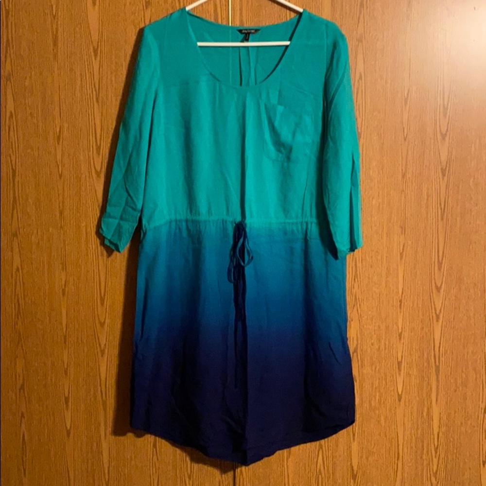 5/$25 Teal and Blue Ombré Dress